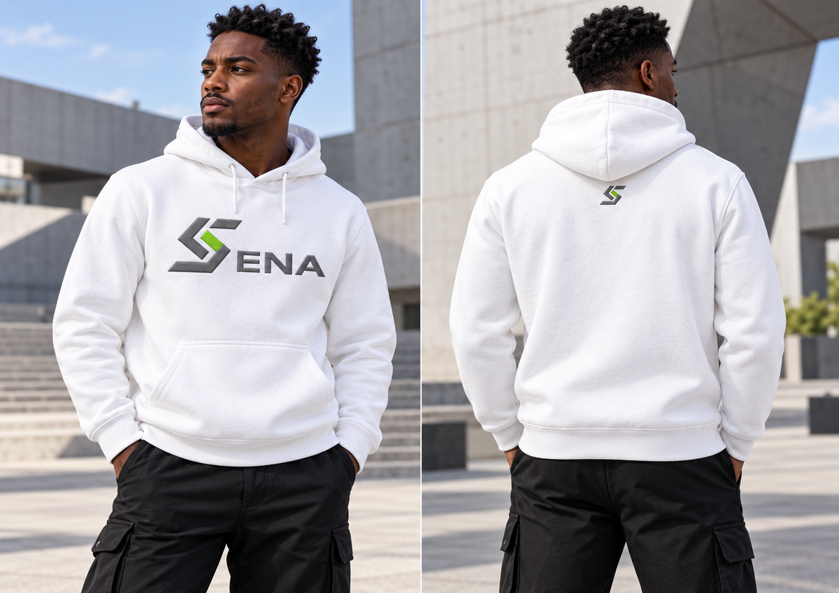 Hoodie — Blanc Éclat