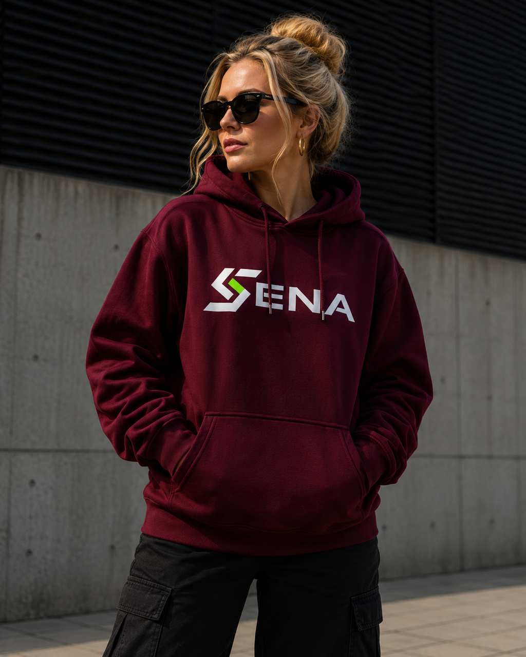 Hoodie — Rouge Bordeaux