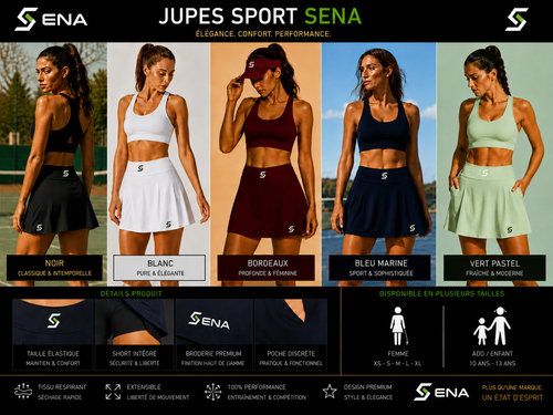 Jupe Sport SENA — Bleu Marine