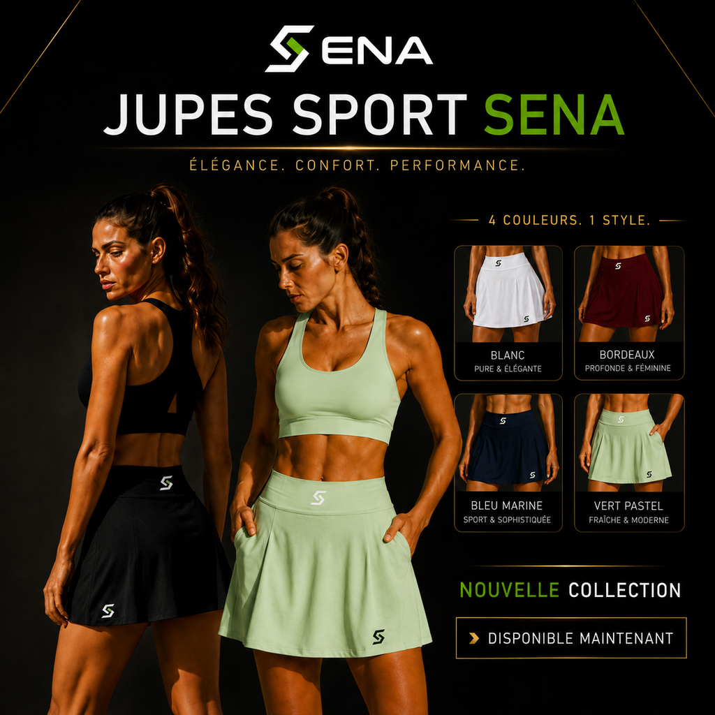 Jupe Sport SENA Blanc — détail