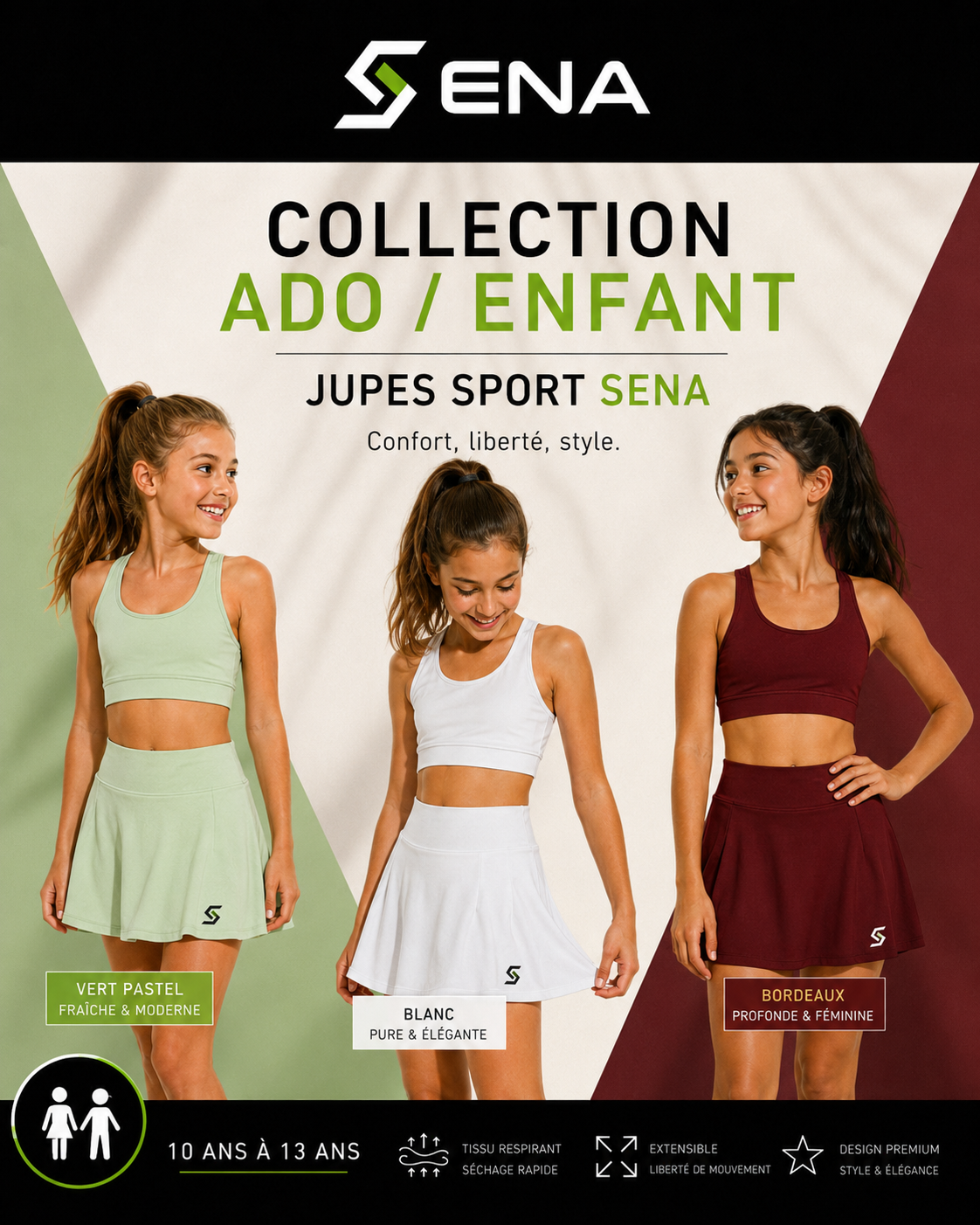 Jupe Sport SENA — Bordeaux