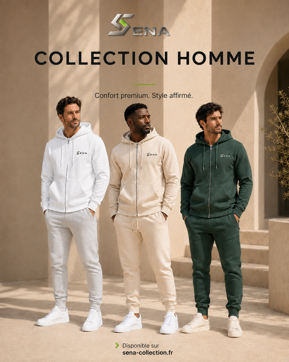 Collection Homme SENA - hoodies zippés